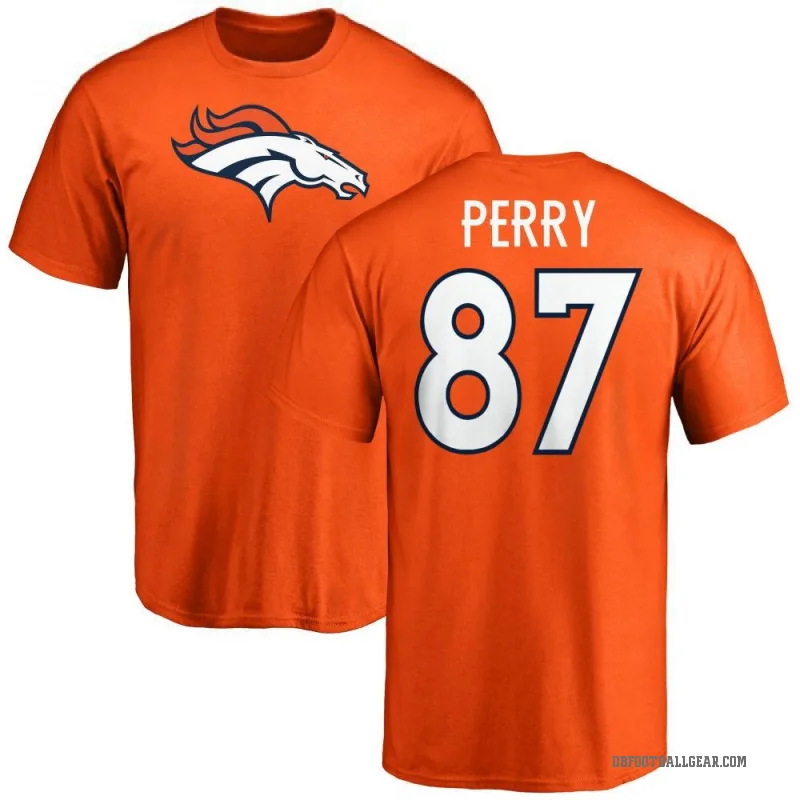 A.T. Perry Men's Orange Denver Broncos Logo T-Shirt -