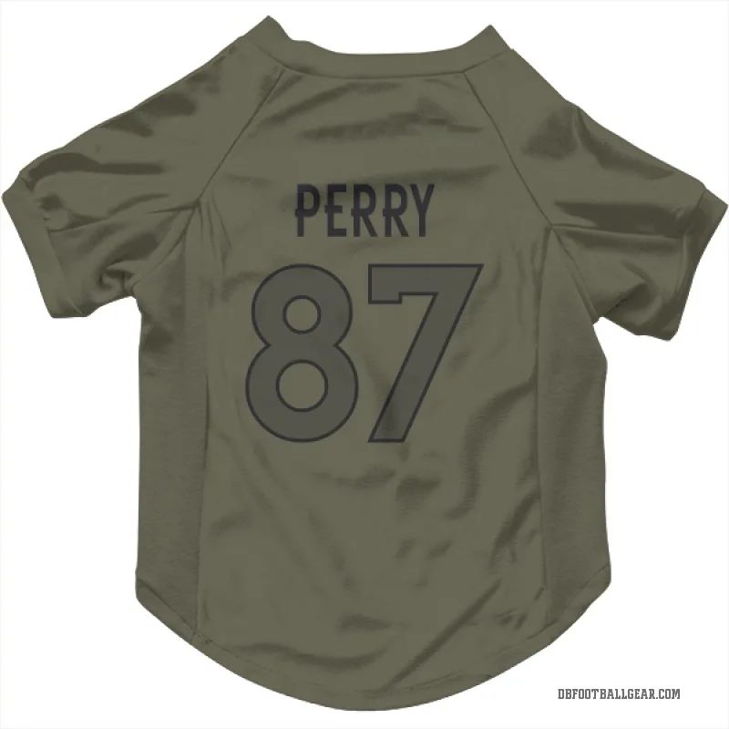 A.T. Perry  Olive Denver Broncos  Cat & Dog Pet Jersey