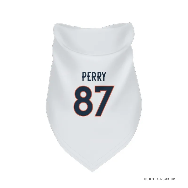 A.T. Perry  White Denver Broncos  Cat & Dog Pet Bandana