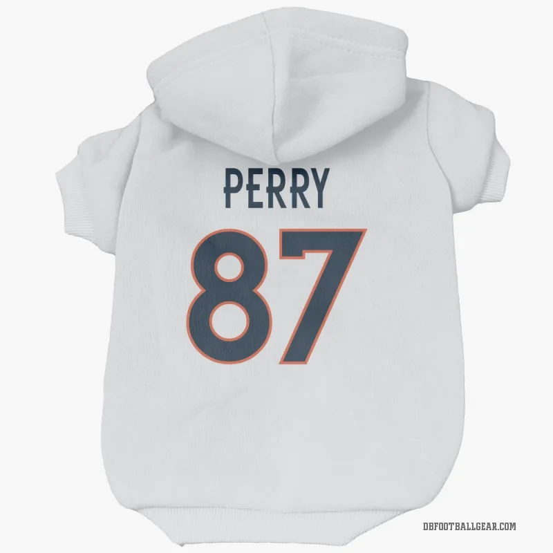 A.T. Perry  White Denver Broncos  Cat & Dog Pet Hoodie