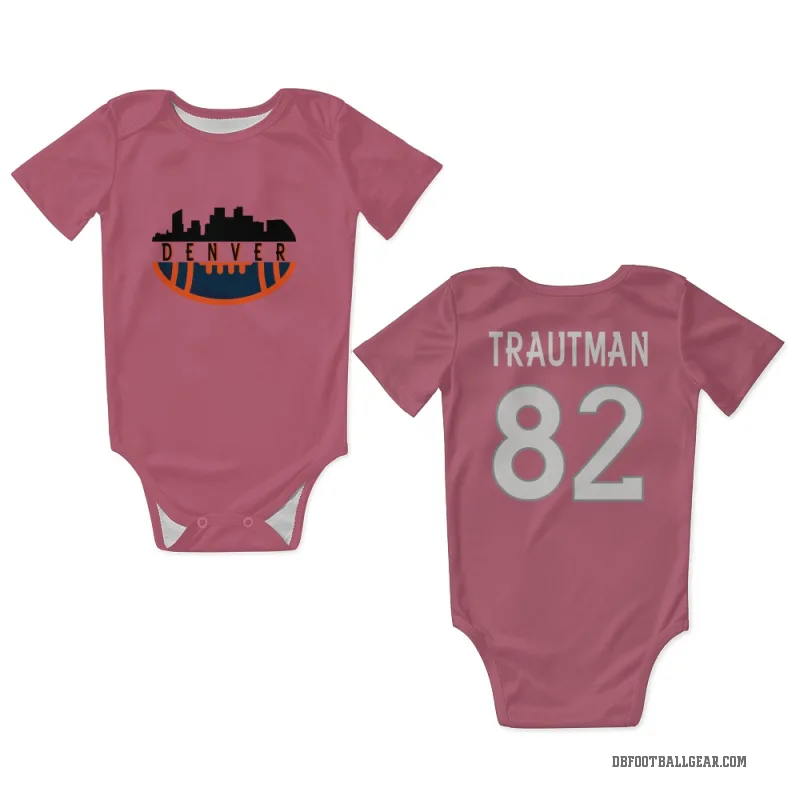 Adam Trautman  Pink Denver Broncos  Newborn & Infant Bodysuit