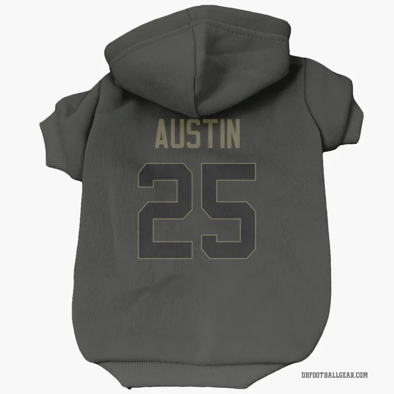 Brent Austin  Black Denver Broncos  Service Cat & Dog Pet Hoodie
