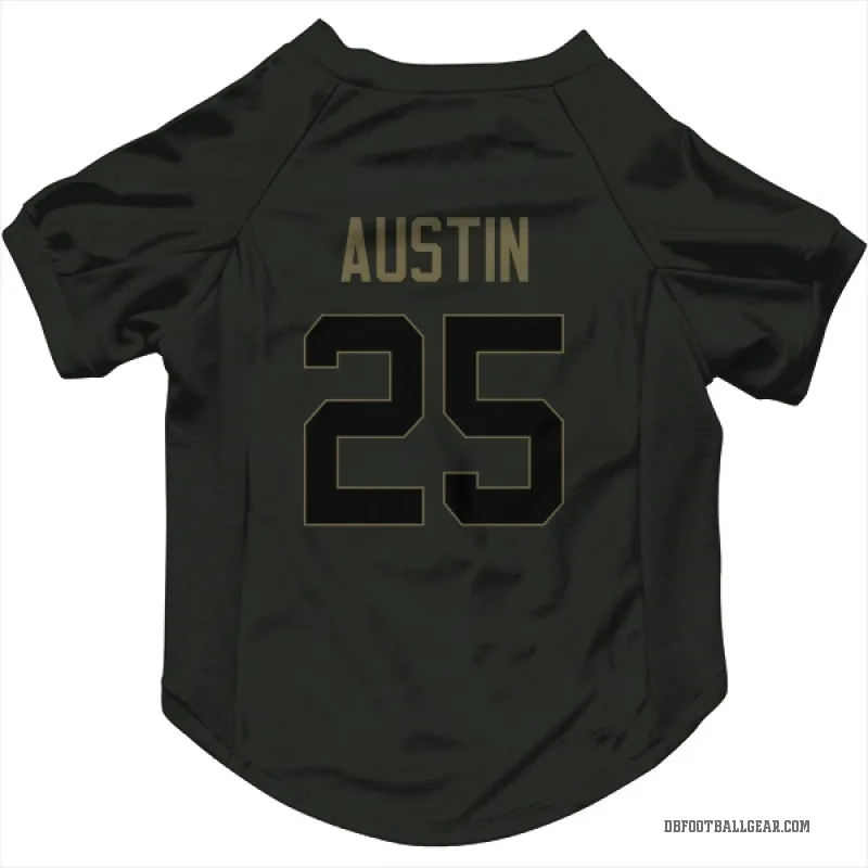 Brent Austin  Black Denver Broncos  Service Cat & Dog Pet Jersey