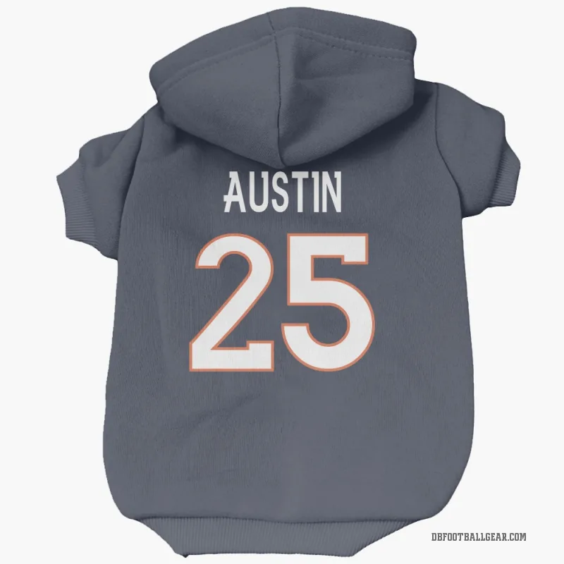 Brent Austin  Navy Denver Broncos  Cat & Dog Pet Hoodie