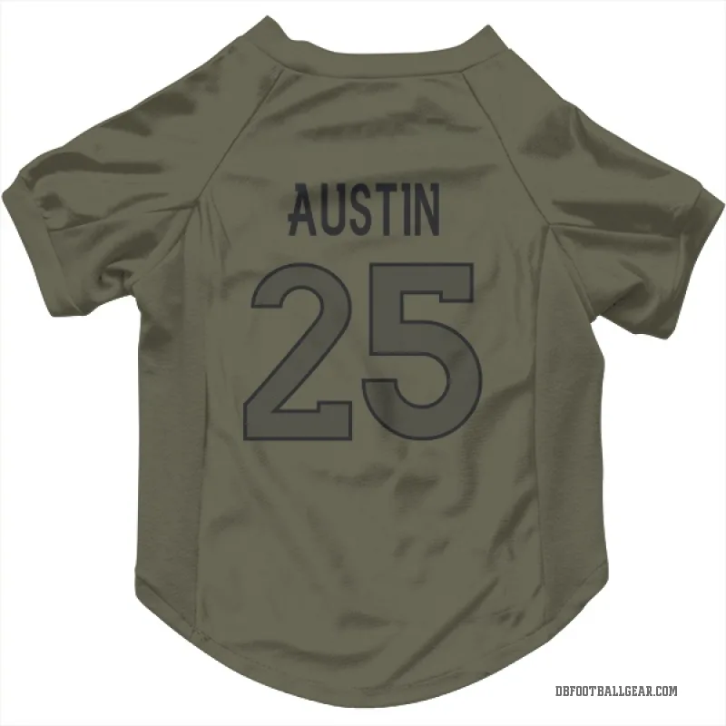 Brent Austin  Olive Denver Broncos  Cat & Dog Pet Jersey
