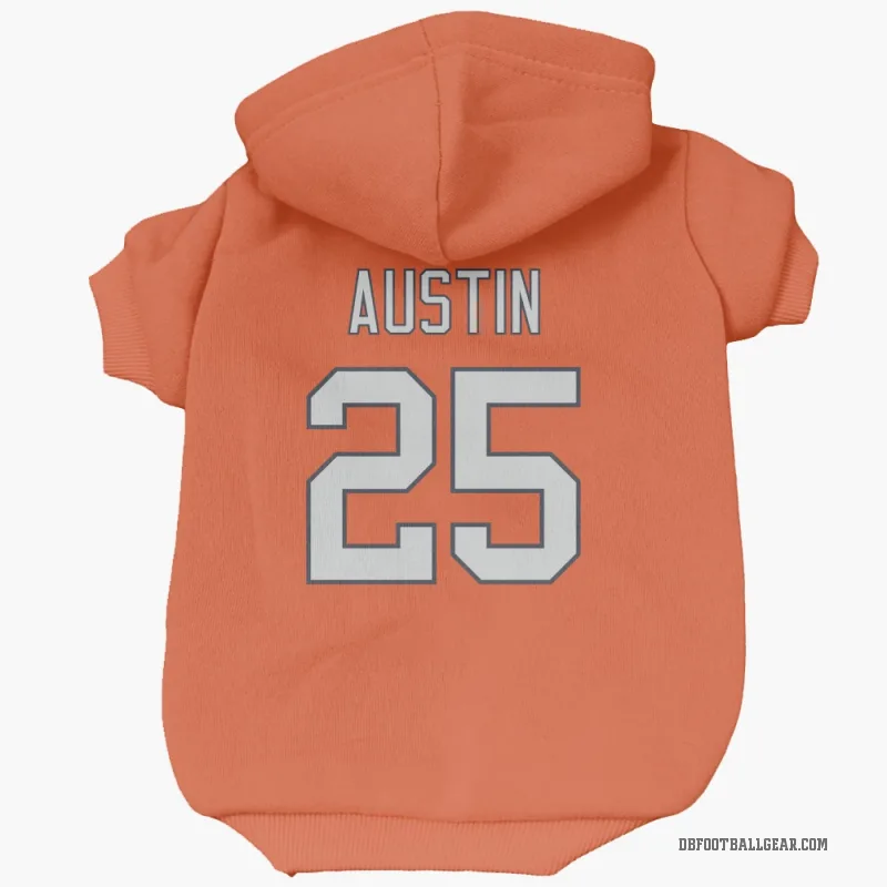 Brent Austin  Orange Denver Broncos  Cat & Dog Pet Hoodie
