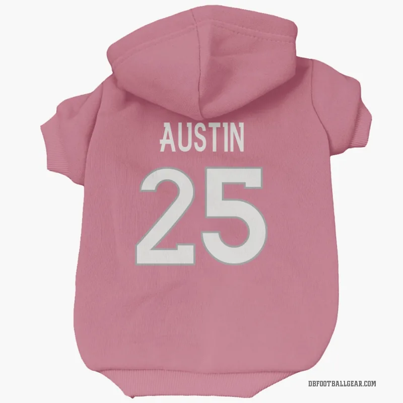 Brent Austin  Pink Denver Broncos  Cat & Dog Pet Hoodie