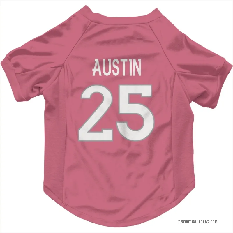 Brent Austin  Pink Denver Broncos  Cat & Dog Pet Jersey