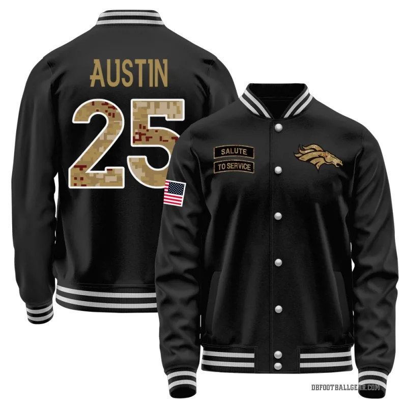 Brent Austin Youth Black Denver Broncos Salute to Service Sideline Performance Jacket