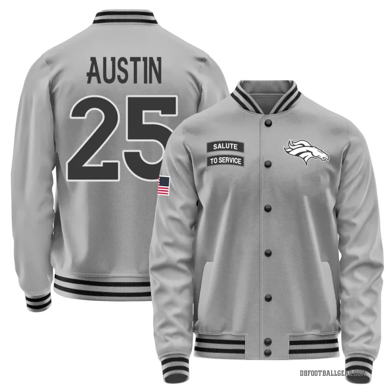 Brent Austin Youth Gray Denver Broncos Salute to Service Performance Jacket