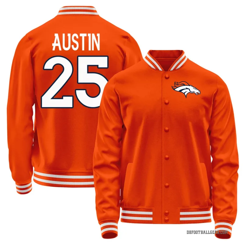 Brent Austin Youth Orange Denver Broncos Full-Snap Jacket