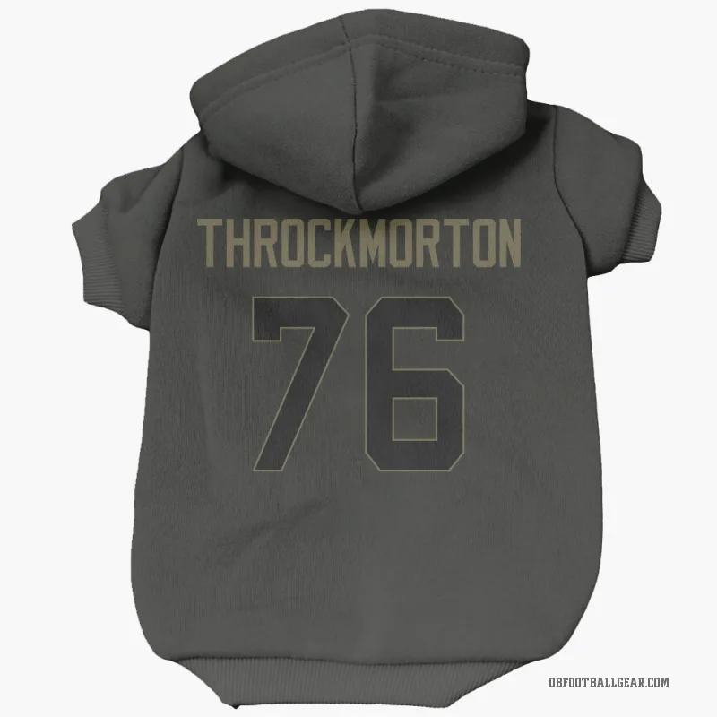 Calvin Throckmorton  Black Denver Broncos  Service Cat & Dog Pet Hoodie