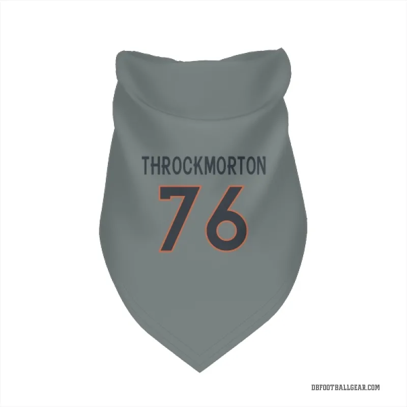 Calvin Throckmorton  Gray Denver Broncos  Cat & Dog Pet Bandana