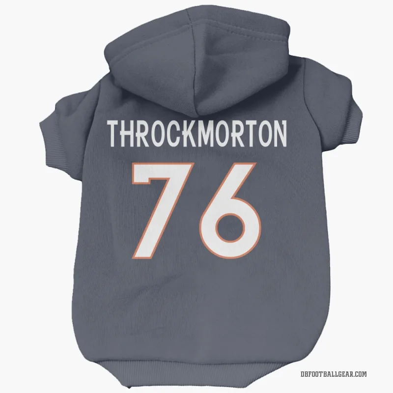 Calvin Throckmorton  Navy Denver Broncos  Cat & Dog Pet Hoodie
