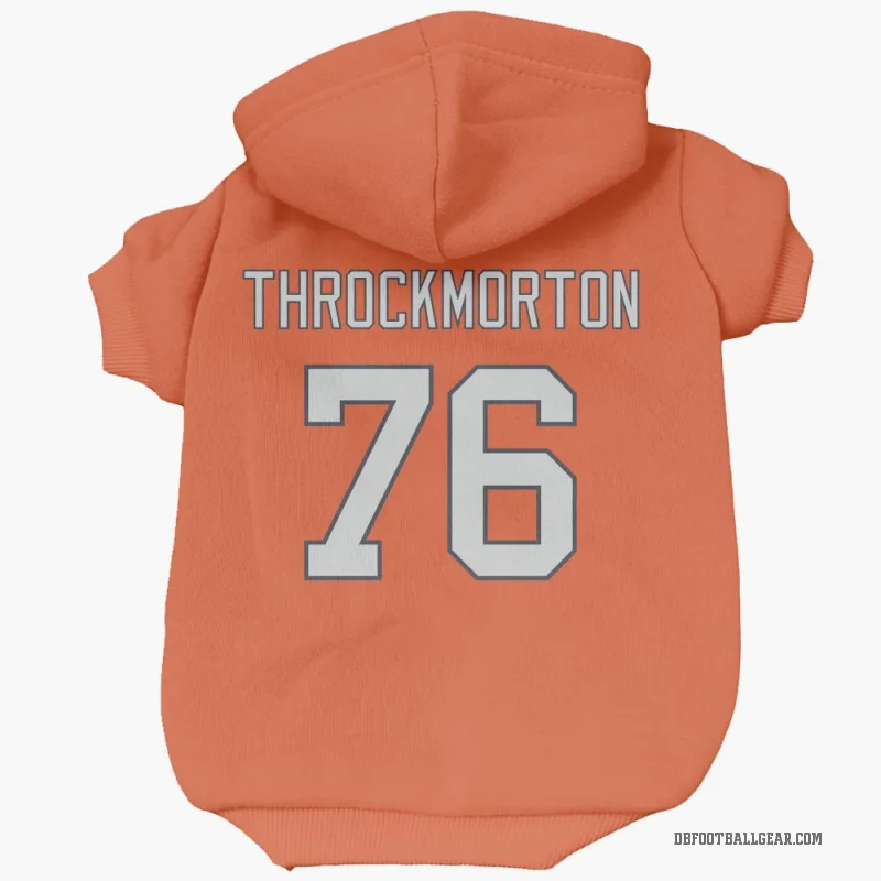 Calvin Throckmorton  Orange Denver Broncos  Cat & Dog Pet Hoodie