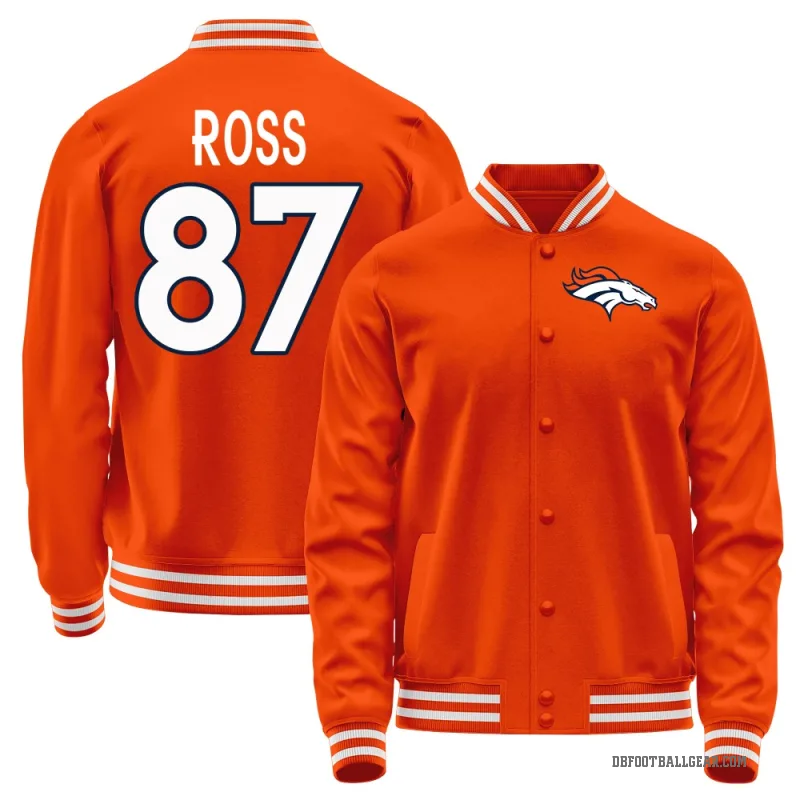 Cam Ross Men's Orange Denver Broncos Full-Snap Jacket
