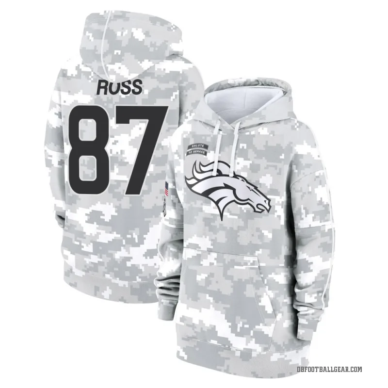 Cam Ross Women's Camo Denver Broncos Arctic 2024 Salute to Service Club Fleece Pullover Hoodie