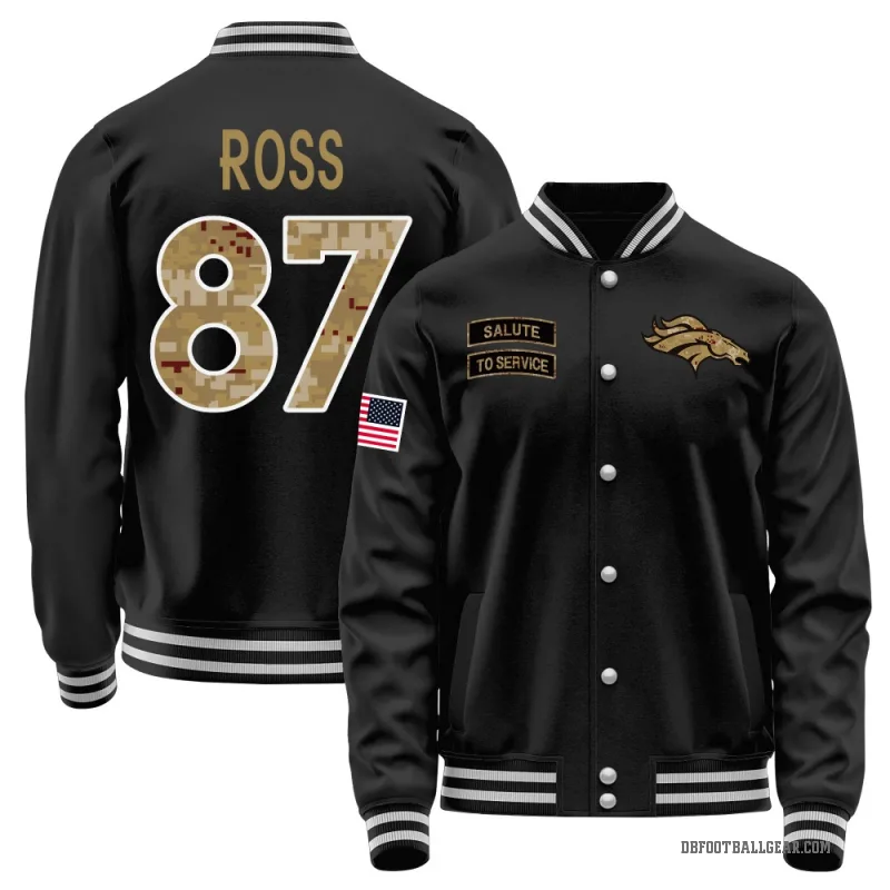 Cam Ross Youth Black Denver Broncos Salute to Service Sideline Performance Jacket