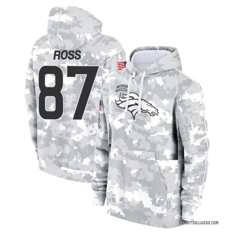 Cam Ross Youth Camo Denver Broncos Arctic 2024 Salute to Service Club Fleece Pullover Hoodie