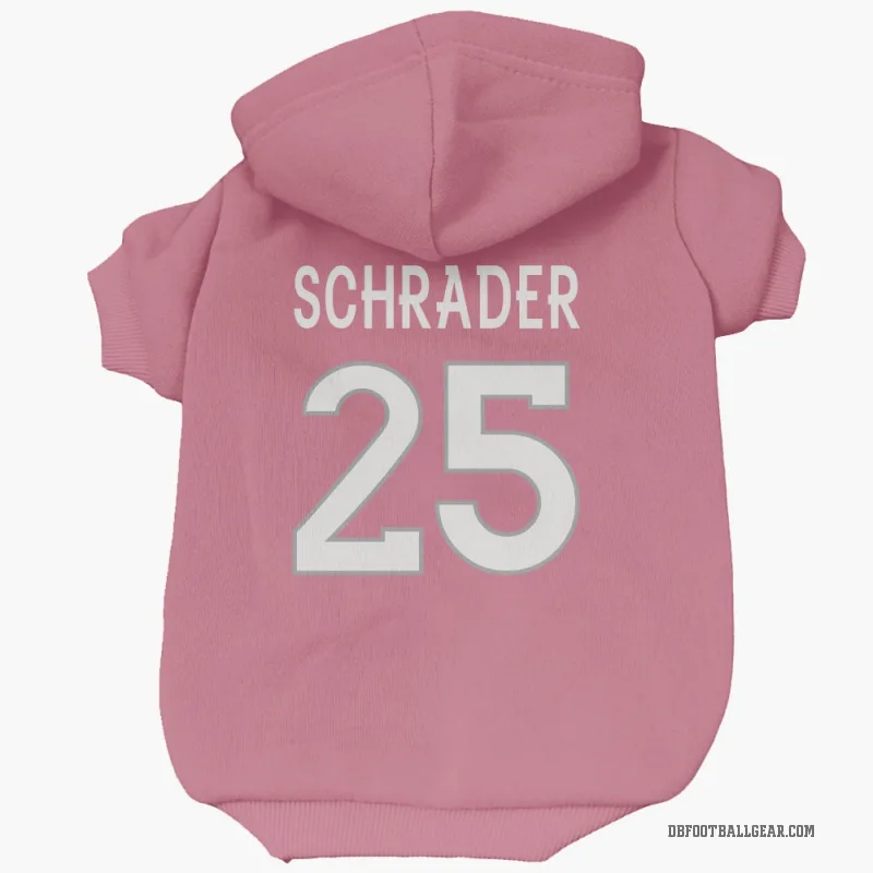 Cody Schrader  Pink Denver Broncos  Cat & Dog Pet Hoodie