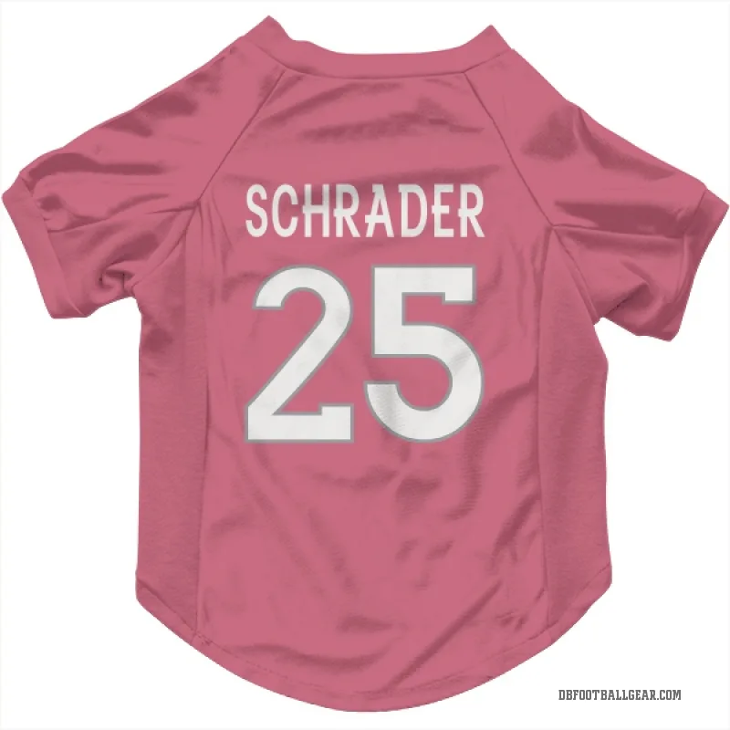 Cody Schrader  Pink Denver Broncos  Cat & Dog Pet Jersey