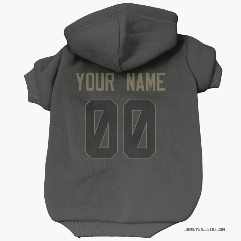 Custom  Black Denver Broncos   Service Cat & Dog Pet Hoodie