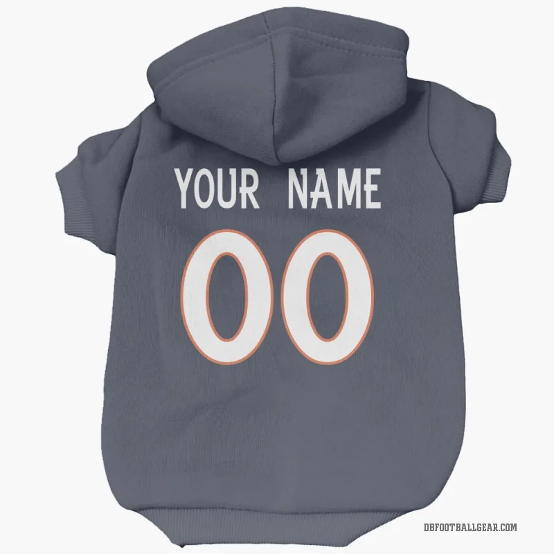 Custom  Navy Denver Broncos   Cat & Dog Pet Hoodie