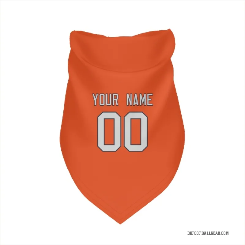 Custom  Orange Denver Broncos   Cat & Dog Pet Bandana