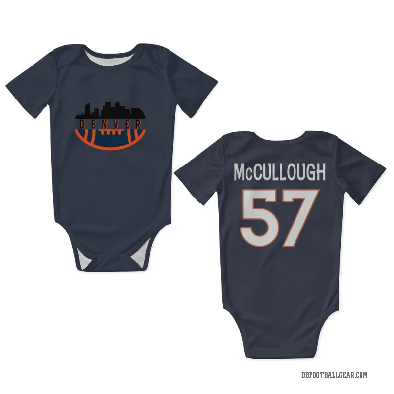Dasan McCullough  Navy Denver Broncos  Newborn & Infant Bodysuit