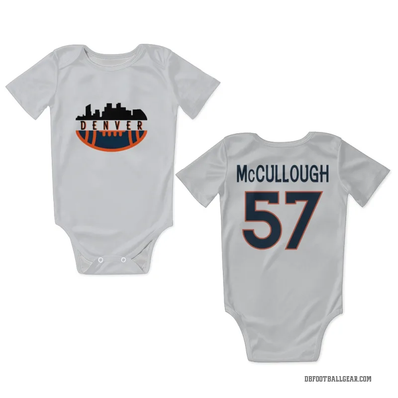 Dasan McCullough  White Denver Broncos  Newborn & Infant Bodysuit
