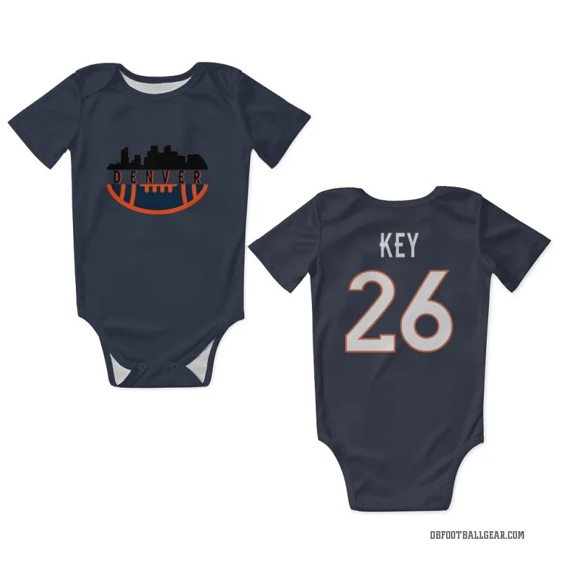 Devon Key  Navy Denver Broncos  Newborn & Infant Bodysuit