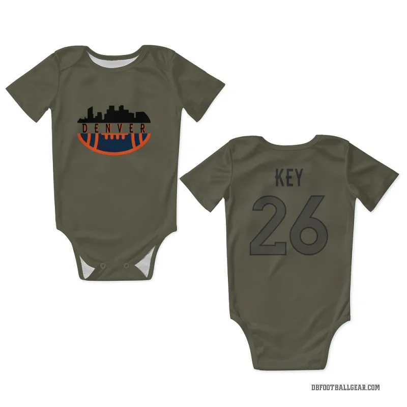 Devon Key  Olive Denver Broncos  Newborn & Infant Bodysuit
