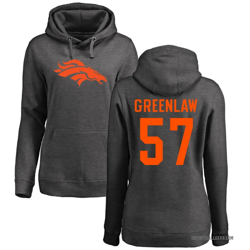 Dre Greenlaw Women's Green Denver Broncos Pro Line by Branded Ash One Color Pullover Hoodie