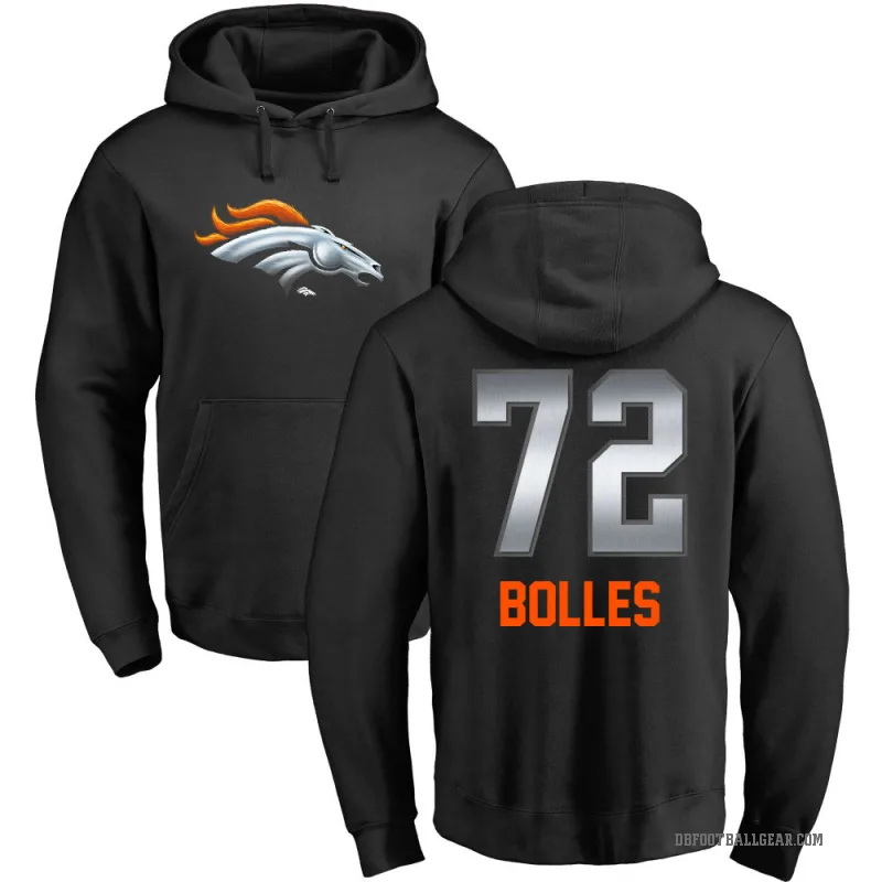 Garett Bolles Men's Black Denver Broncos Midnight Mascot Pullover Hoodie
