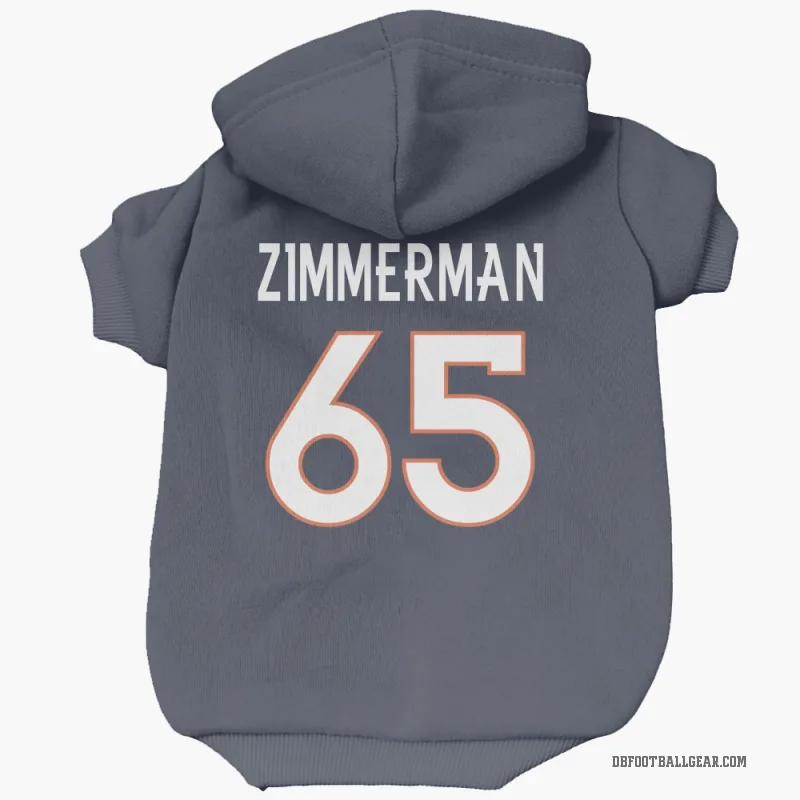 Gary Zimmerman  Navy Denver Broncos  Cat & Dog Pet Hoodie