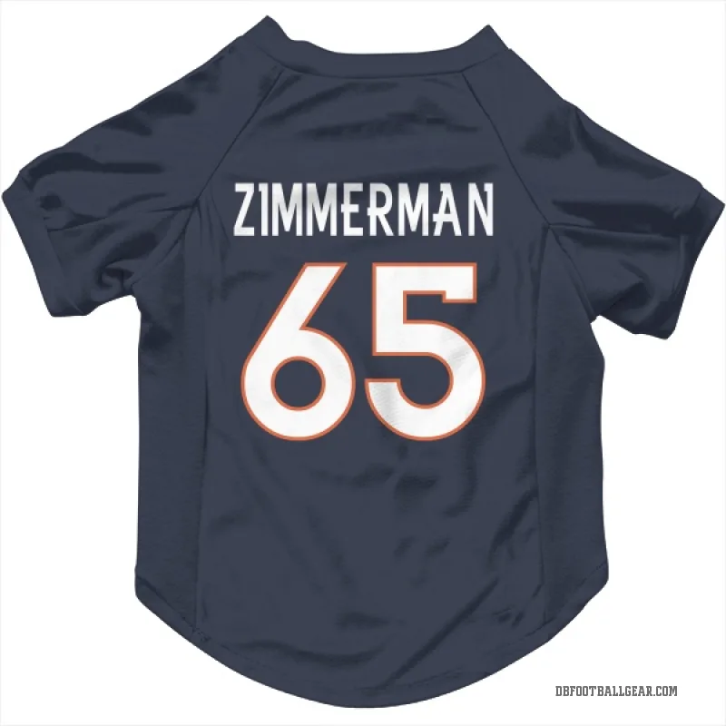 Gary Zimmerman  Navy Denver Broncos  Cat & Dog Pet Jersey