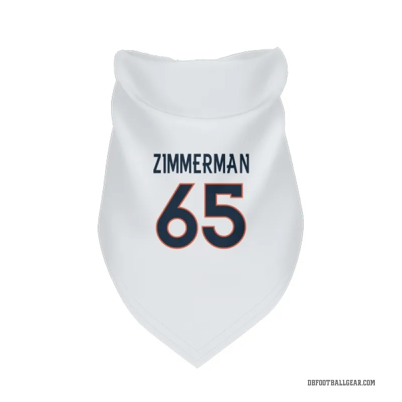 Gary Zimmerman  White Denver Broncos  Cat & Dog Pet Bandana