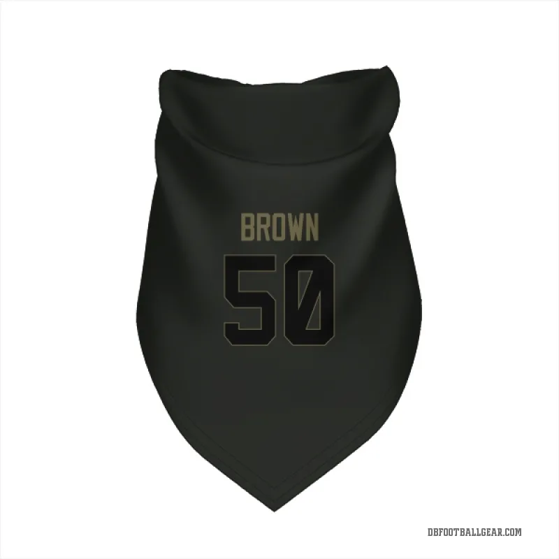 JB Brown  Black Denver Broncos  Service Cat & Dog Pet Bandana