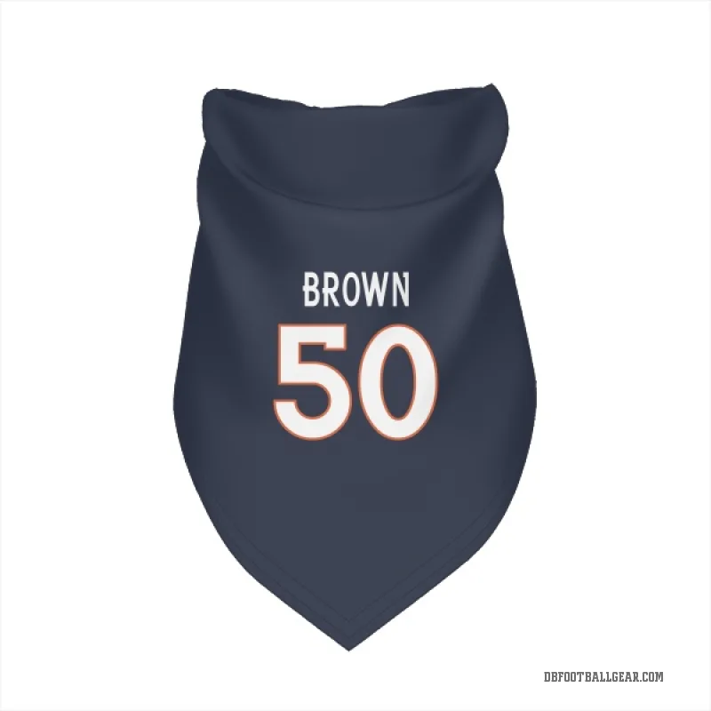 JB Brown  Navy Denver Broncos  Cat & Dog Pet Bandana