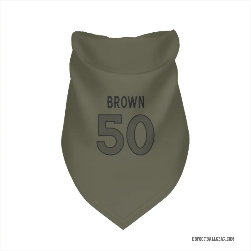 JB Brown  Olive Denver Broncos  Cat & Dog Pet Bandana