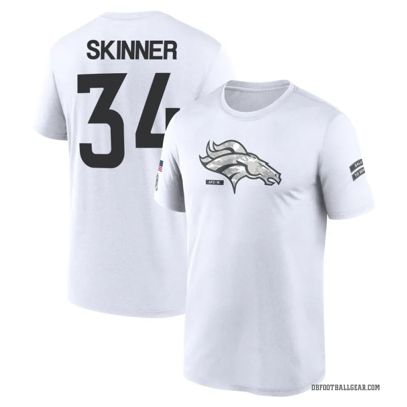 JL Skinner Men's White Denver Broncos 2024 Salute to Service Performance T-Shirt
