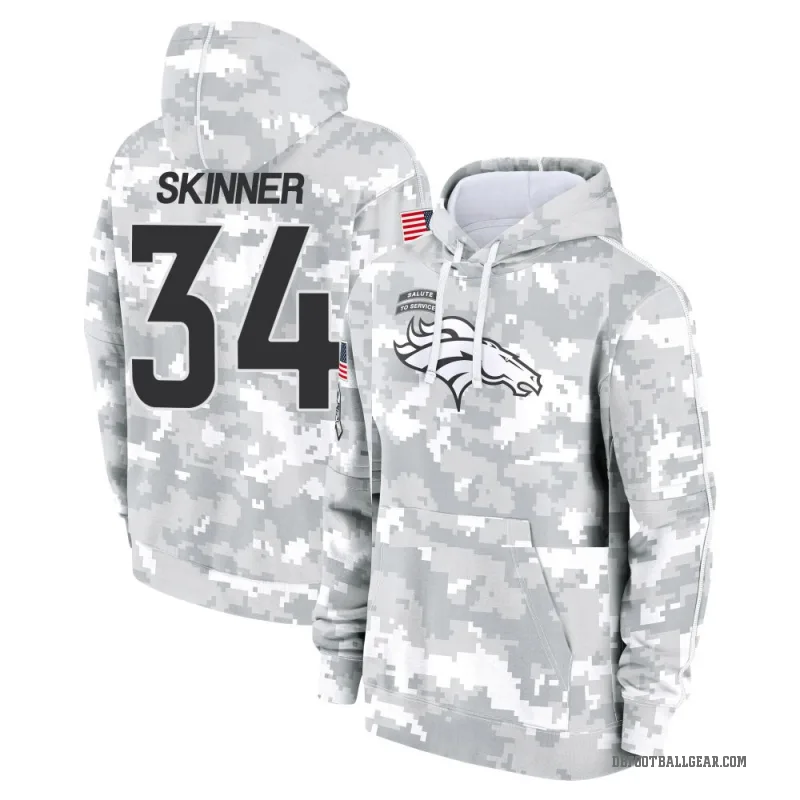 JL Skinner Youth Camo Denver Broncos Arctic 2024 Salute to Service Club Fleece Pullover Hoodie