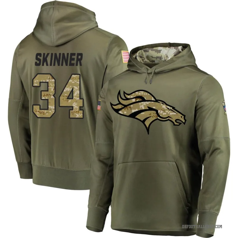 JL Skinner Youth Olive Denver Broncos Salute to Service Pullover Hoodie