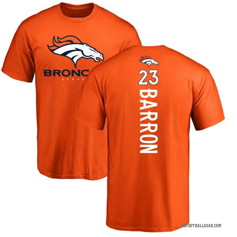 Jahdae Barron Youth Orange Denver Broncos Backer T-Shirt -