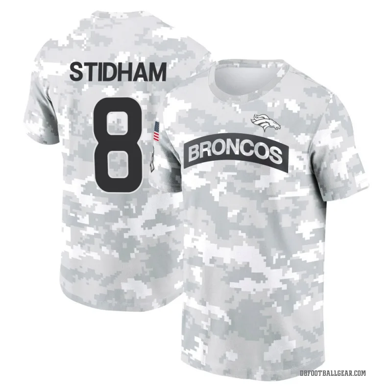 Jarrett Stidham Men's Camo Denver Broncos Arctic 2024 Salute to Service Performance T-Shirt