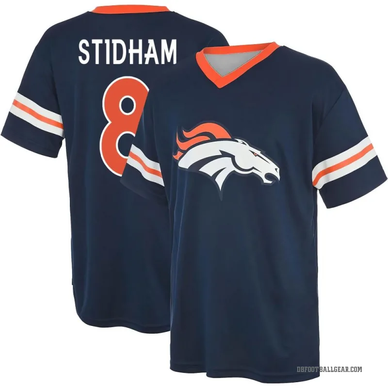 Jarrett Stidham Men's Navy Denver Broncos Game Day V-Neck T-Shirt