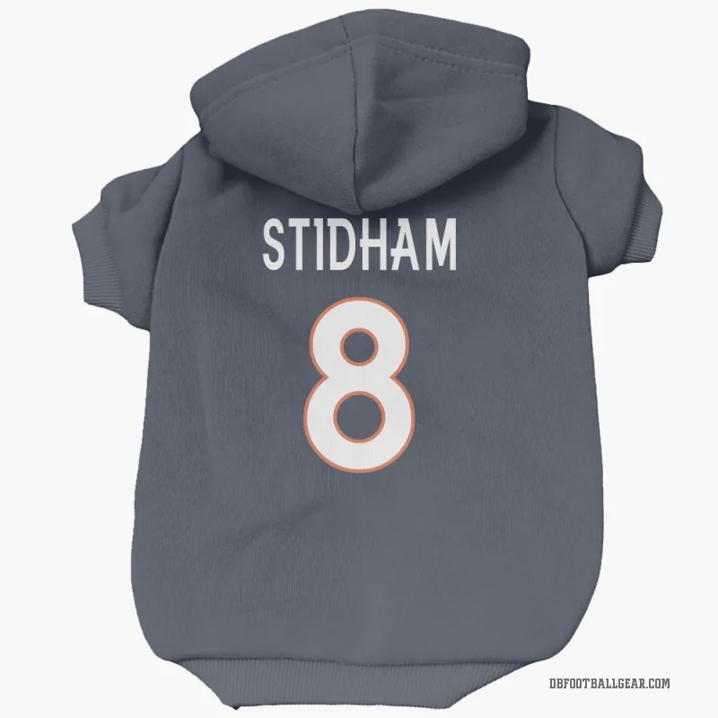 Jarrett Stidham  Navy Denver Broncos  Cat & Dog Pet Hoodie