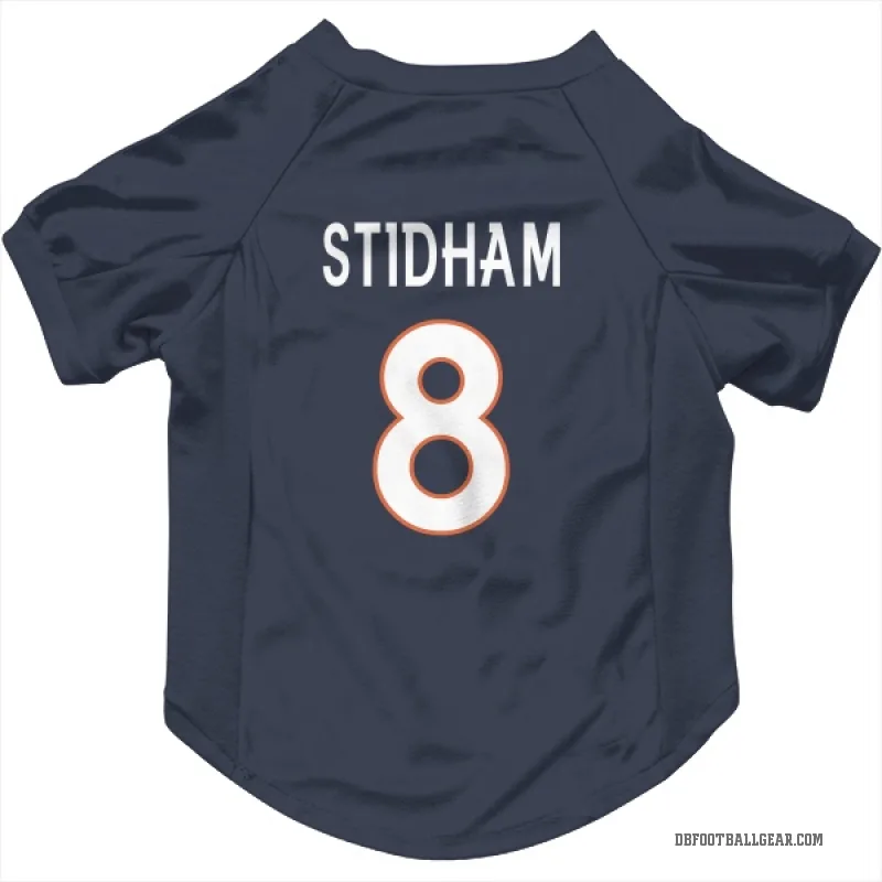 Jarrett Stidham  Navy Denver Broncos  Cat & Dog Pet Jersey