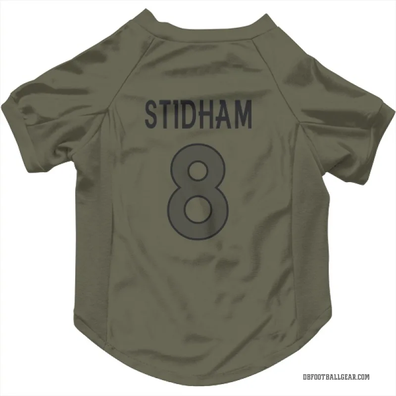 Jarrett Stidham  Olive Denver Broncos  Cat & Dog Pet Jersey