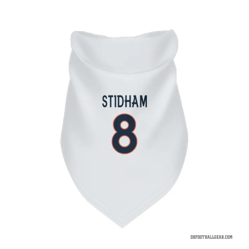 Jarrett Stidham  White Denver Broncos  Cat & Dog Pet Bandana